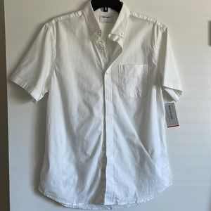 Short sleeve white button down. NWT